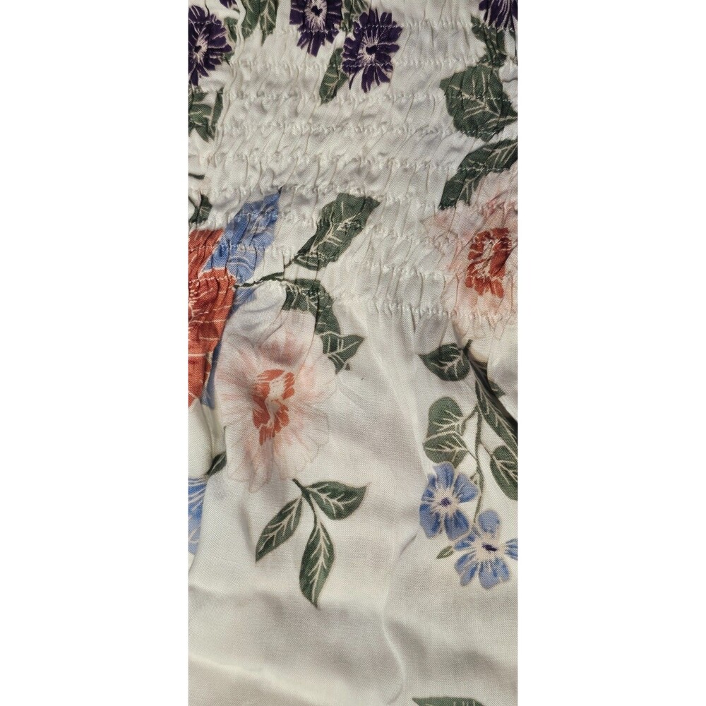 Women’s Off The Shoulder Floral Boho/Fairy/Whimsy/Romantic/Cottage Sz M - Picture 7 of 8